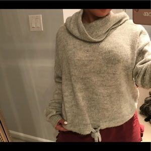 H&M grey cowl neck sweater
